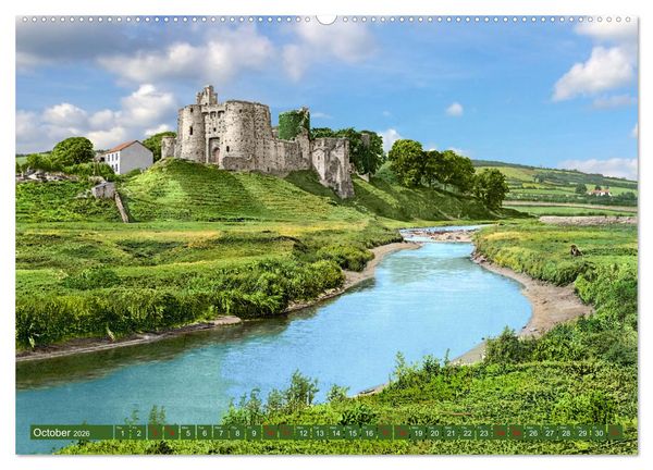 Produktbild: Wales around 1900 - photos restored and colourised (Wall Calendar 2026 DIN A2 landscape), CALVENDO 12 Month Wall Calendar