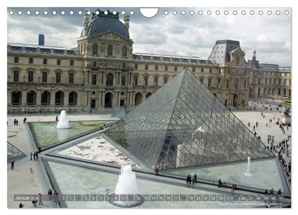 Produktbild: Paris Highlights Wandkalender 2026 DIN A3 quer (Wandkalender 2026 DIN A4 quer), CALVENDO Monatskalender
