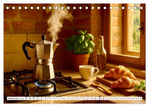 Produktbild: Hei&szlig;er Kaffee (Tischkalender 2026 DIN A5 quer), CALVENDO Monatskalender