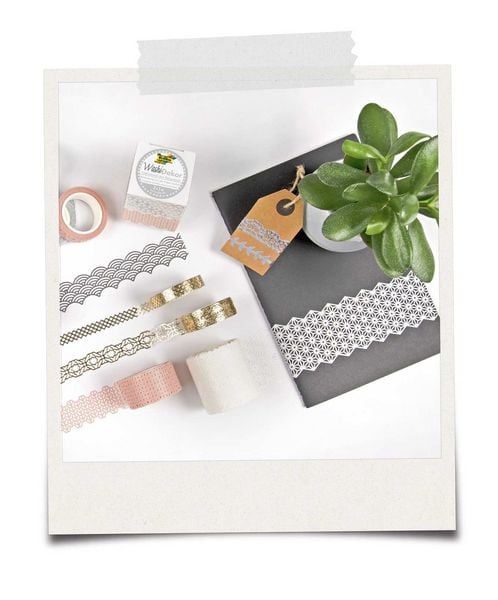 Produktbild: Folia  Washi-Dekor 4er Set PASTELL, 2x 15mmx5m + 2x 10mmx5m