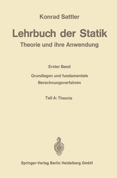 Produktbild: Lehrbuch der Statik