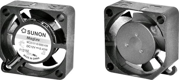 Sunon MF25101V11000UA99 Axiallüfter 12 V/DC 6.45 m³/h (L x B x H) 25 x 25 x 10mm