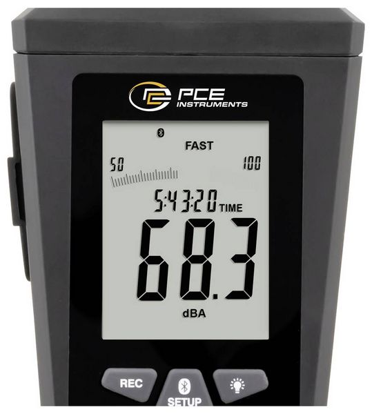 Produktbild: PCE Instruments PCE-323 Bluetooth Schallpegelmessger&auml;t 30 - 130 dB |Klasse 2 |Android |iOS |Live Ansicht |kostenlose App