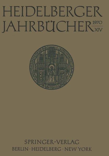 Produktbild: Heidelberger Jahrb&uuml;cher