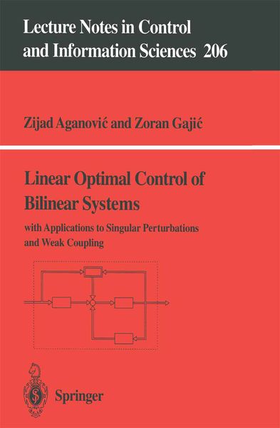 Produktbild: Linear Optimal Control of Bilinear Systems