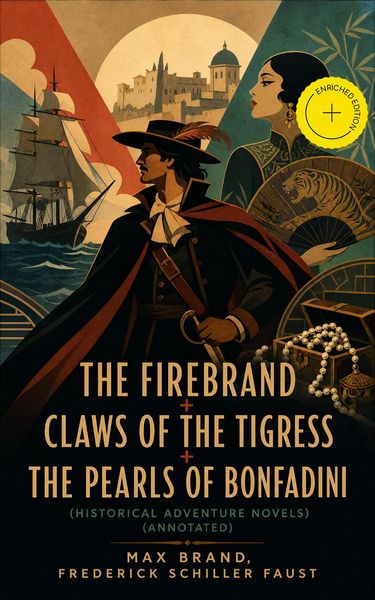 Produktbild: The Firebrand + Claws Of The Tigress + The Pearls Of Bonfadini (historical Adventure Novels) (annotated)