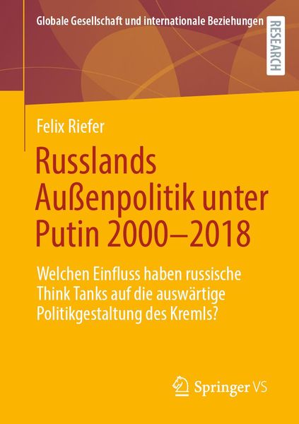 Produktbild: Russlands Außenpolitik unter Putin 2000-2018