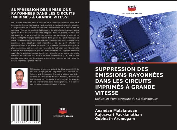 Produktbild: SUPPRESSION DES &Eacute;MISSIONS RAYONN&Eacute;ES DANS LES CIRCUITS IMPRIM&Eacute;S &Agrave; GRANDE VITESSE