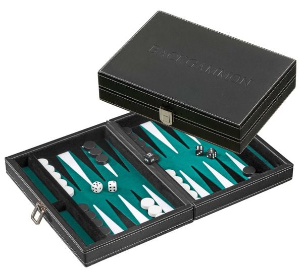 Produktbild: Backgammon Tinos, klein, gr&uuml;n, magnetisch