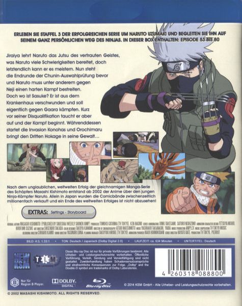 Produktbild: Naruto - Die komplette Staffel 3 - Uncut