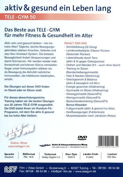 Produktbild: Das Beste aus Tele-Gym f&uuml;r mehr Fitness & Gesundheit im Alter - Tele-Gym 50 - aktiv und gesund ein Leben lang