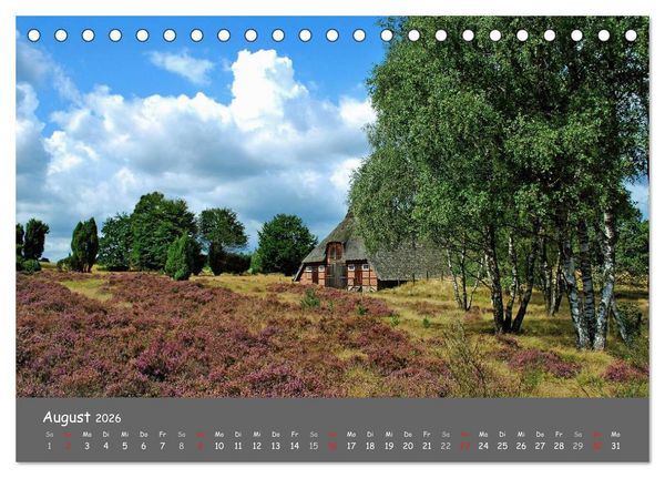 Produktbild: Wundersch&ouml;ne Landschaften des Nordens (Tischkalender 2026 DIN A5 quer), CALVENDO Monatskalender