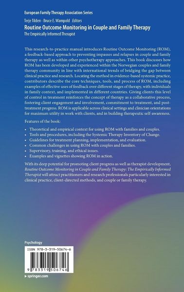 Produktbild: Routine Outcome Monitoring in Couple and Family Therapy