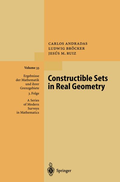 Produktbild: Constructible Sets in Real Geometry