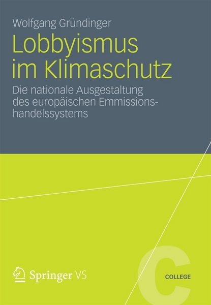 Produktbild: Lobbyismus im Klimaschutz