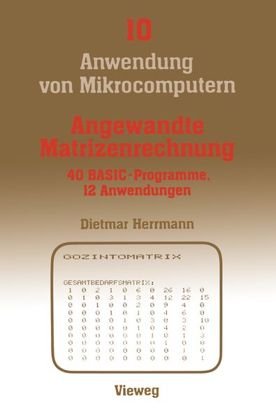 Produktbild: Angewandte Matrizenrechnung
