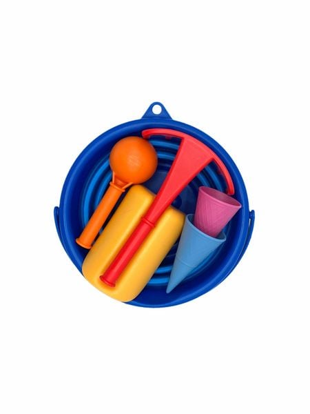 Produktbild: Schildkr&ouml;t Funsports - 7in1 Sand Toys Falteimer Set - blau