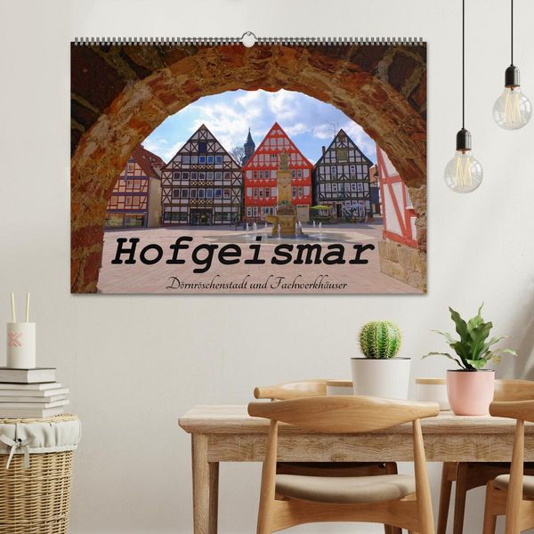 Produktbild: Hofgeismar - Dornr&ouml;schenstadt und Fachwerkh&auml;user (Wandkalender 2026 DIN A2 quer), CALVENDO Monatskalender