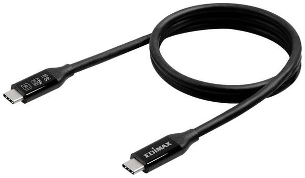 Produktbild: EDIMAX USB-Kabel USB4&reg;, Thunderbolt&trade; 3 USB-C&reg; Stecker 1.00 m Schwarz UC4-010TB V2