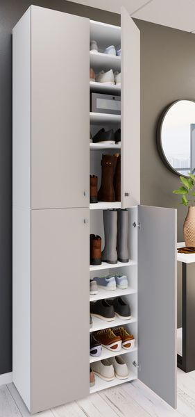 Produktbild: XL Holz Gro&szlig;er Schuhschrank Schuhkommode Lona 10