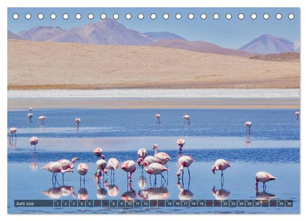Produktbild: Peru Bolivien Chile (Tischkalender 2026 DIN A5 quer), CALVENDO Monatskalender