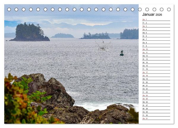Produktbild: Vancouver Island - Perle im Kanadischen Westen (Tischkalender 2026 DIN A5 quer), CALVENDO Monatskalender