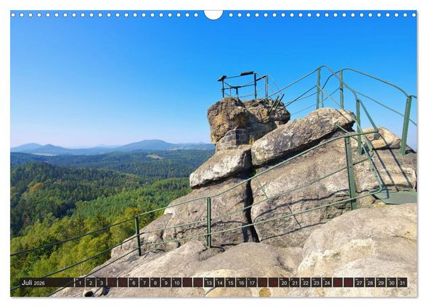 Produktbild: Zittauer Gebirge - Deutschlands kleinstes Mittelgebirge (Wandkalender 2026 DIN A3 quer), CALVENDO Monatskalender