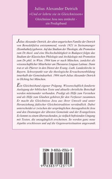 Produktbild: >>und er lehrte sie in Gleichnissen<<