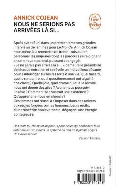 Produktbild: Nous ne serions pas arriv&eacute;es l&agrave; si... : 33 femmes racontent