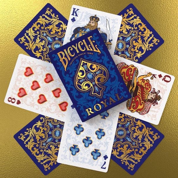 Produktbild: Bicycle Royal, Spielkarten 54 Blatt (inkl. 2 Joker), Pokerkarten, Romm&eacute;