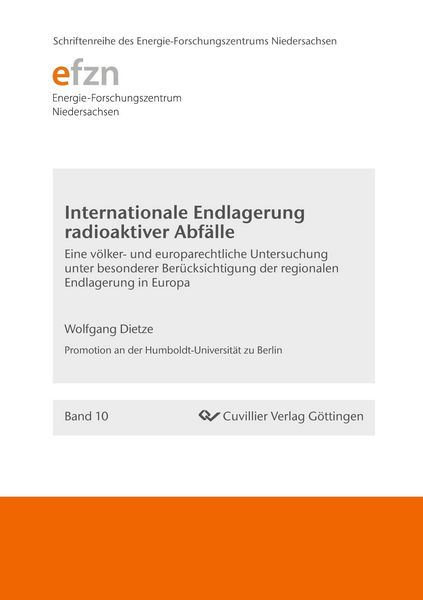 Produktbild: Internationale Endlagerung radioaktiver Abf&auml;lle