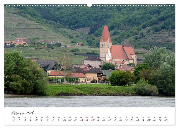Produktbild: Entlang der Donau, Sehensw&uuml;rdigkeiten von Passau bis Budapest (hochwertiger Premium Wandkalender 2026 DIN A2 quer), Kunstdruck in Hochglanz