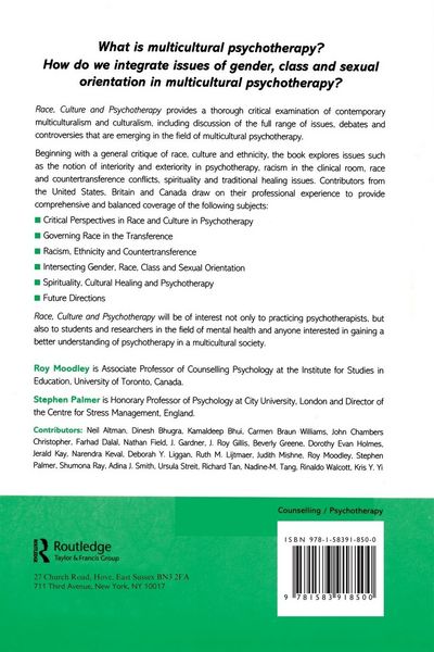 Produktbild: Race, Culture and Psychotherapy