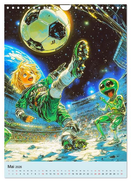 Produktbild: Im Weltall. Manga-Astronauten auf Mission (Wandkalender 2026 DIN A4 hoch), CALVENDO Monatskalender