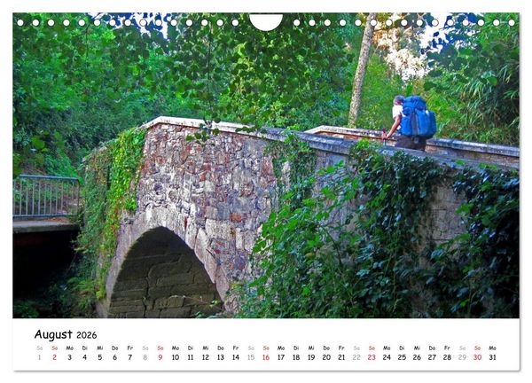 Produktbild: Jakobsweg - Camino Ingles (Wandkalender 2026 DIN A4 quer), CALVENDO Monatskalender