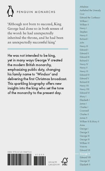 Produktbild: George V (Penguin Monarchs)