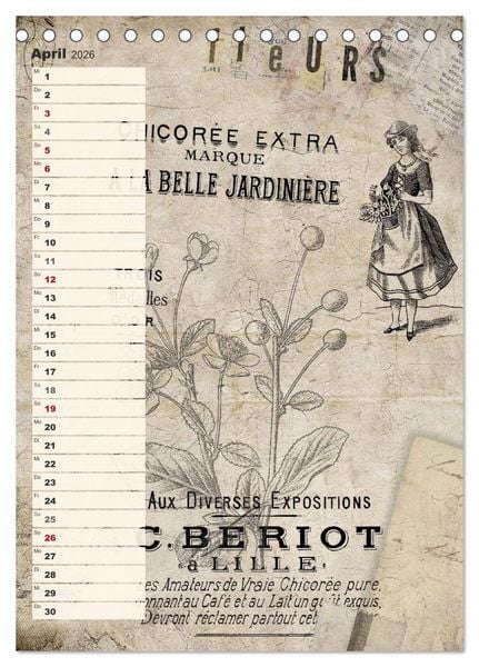 Produktbild: Vintage Welten (Tischkalender 2026 DIN A5 hoch), CALVENDO Monatskalender