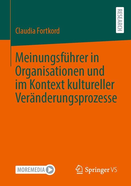 Produktbild: Meinungsf&uuml;hrer in Organisationen und im Kontext kultureller Ver&auml;nderungsprozesse