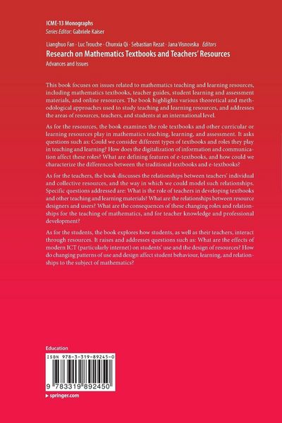 Produktbild: Research on Mathematics Textbooks and Teachers&rsquo; Resources