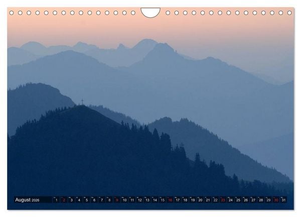 Produktbild: Magische Bergwelt, zwischen Sonnenaufgang und Sonnenuntergang (Wandkalender 2026 DIN A4 quer), CALVENDO Monatskalender