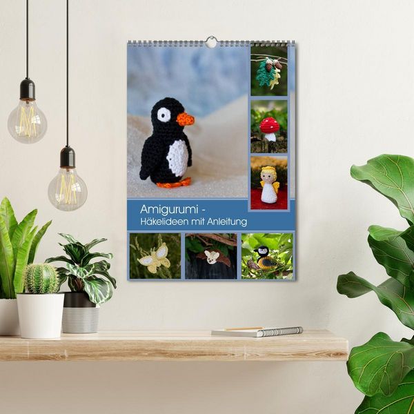 Produktbild: Amigurumi - H&auml;kelideen mit Anleitung (Wandkalender 2026 DIN A3 hoch), CALVENDO Monatskalender