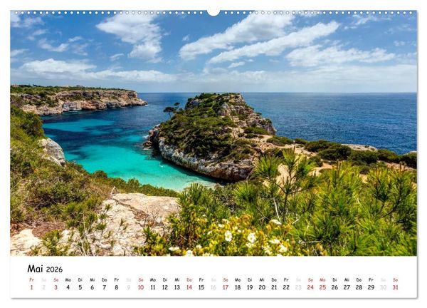 Produktbild: Wildes und romantisches Mallorca (Wandkalender 2026 DIN A2 quer), CALVENDO Monatskalender