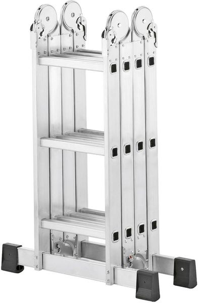 Produktbild: Hailo ProfiStep&reg; combi 7412-037 Aluminium Multifunktionsleiter Arbeitsh&ouml;he (max.): 4.35 m Silber 16.7 kg