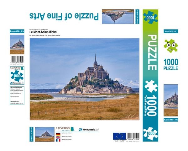 Produktbild: CALVENDO Puzzle Le Mont-Saint-Michel | 1000 Teile Lege-Gr&ouml;&szlig;e 64x48cm Foto-Puzzle f&uuml;r gl&uuml;ckliche Stunden