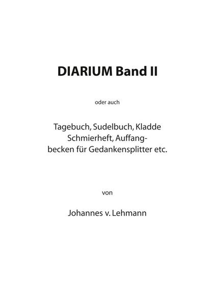 Produktbild: Diarium II