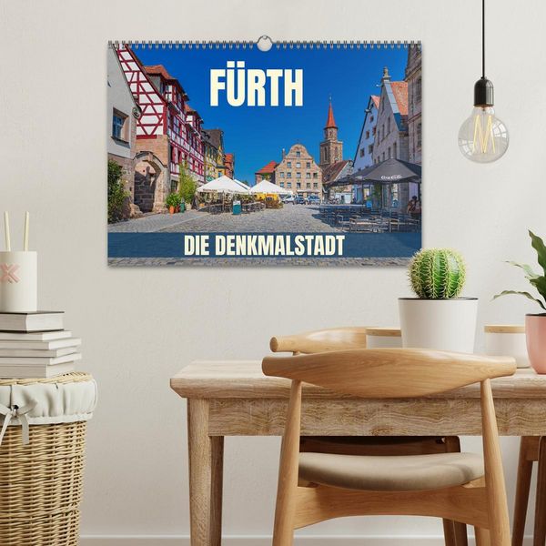 Produktbild: F&uuml;rth - die Denkmalstadt (Wandkalender 2026 DIN A3 quer), CALVENDO Monatskalender