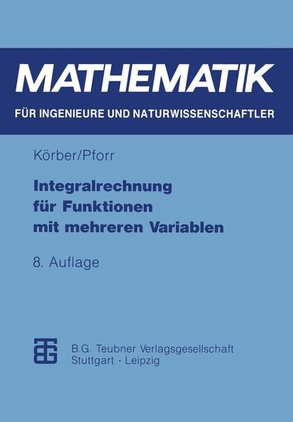 Produktbild: Integralrechnung f&uuml;r Funktionen mit mehreren Variablen