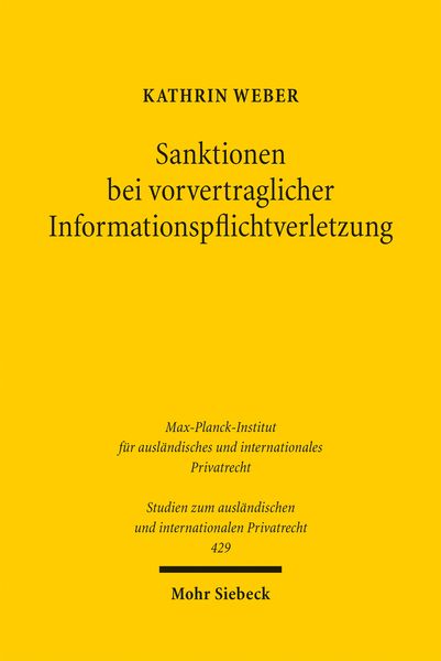 Produktbild: Sanktionen bei vorvertraglicher Informationspflichtverletzung