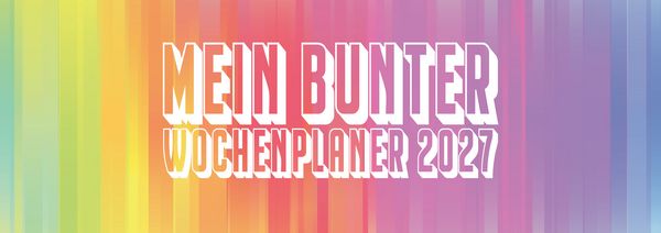 Produktbild: Mein bunter Wochenplaner Tischquerplaner 2027
