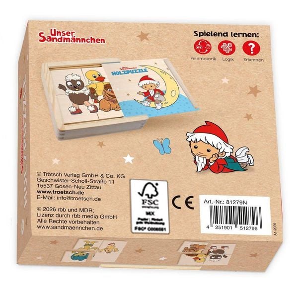 Produktbild: TR&Ouml;TSCH - Unser Sandm&auml;nnchen Holzpuzzle